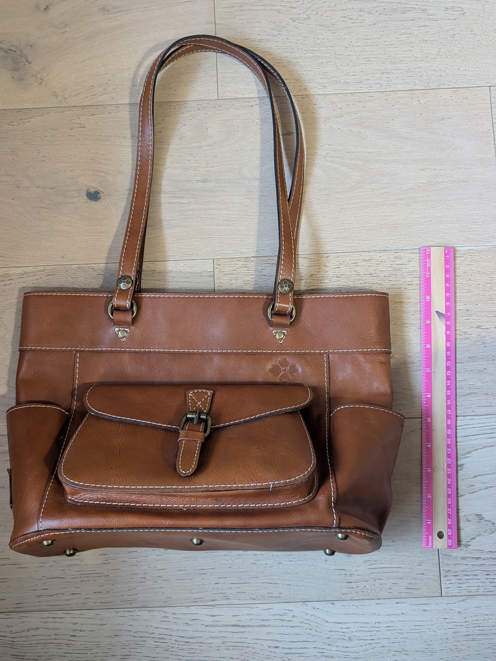 Patricia Nash Brown Leather Tote Handbag